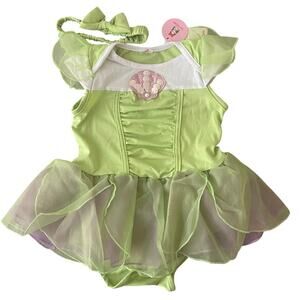 Newt Simtree Tinkerbell Disney Baby Girl Size 12-18 Months Green Purple Costume